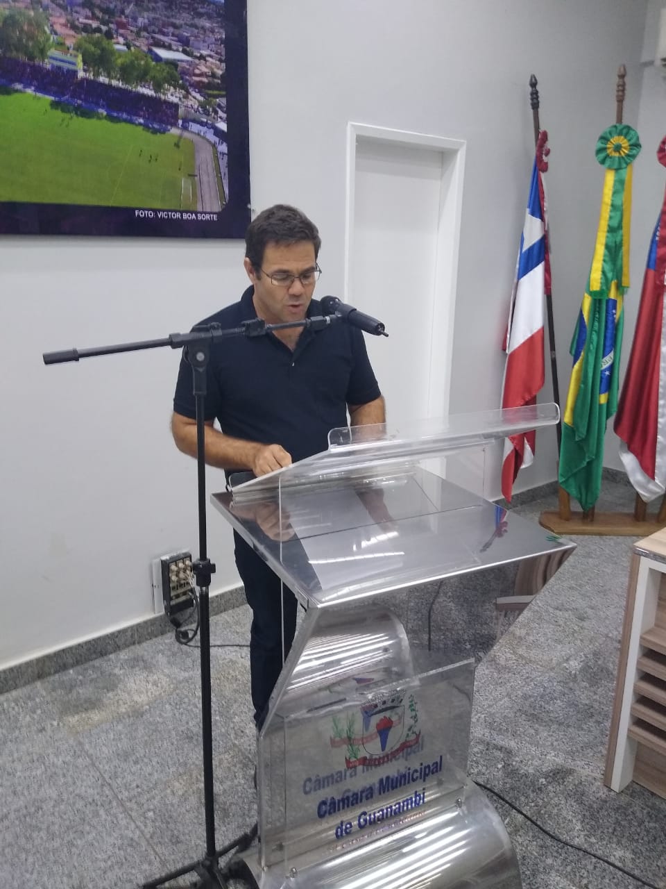 SECRETÁRIO DE ASSISTÊNCIA SOCIAL DO MUNICÍPIO DISCURSA NA CÂMARA DE GUANAMBI.